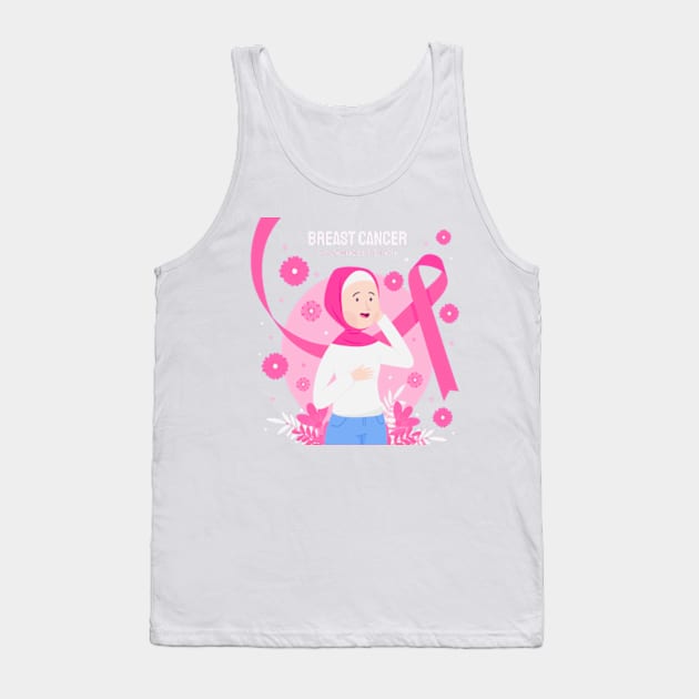 In October We Wear Pink Breast Cancer Awareness Survivor Tank Top by Goods-by-Jojo